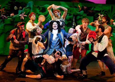 George Roth* (center) as Captain Hook and the Pirates Photo